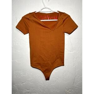 Simon Miller‎ stretch y2k contemporary minimalistJuri burnt orange bodysuit XS